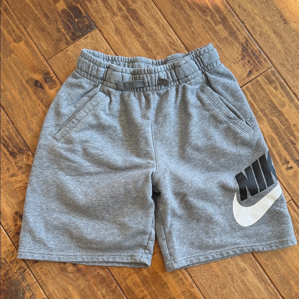Nike Kids Heather Gray Shorts. Size L